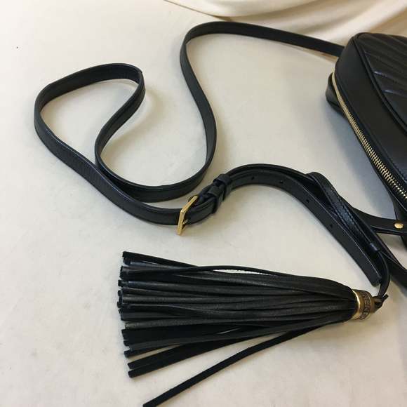 Yves Saint Laurent Black Chevron Camera Small Crossbody Bag Sku# 69351 - Picture 8 of 10